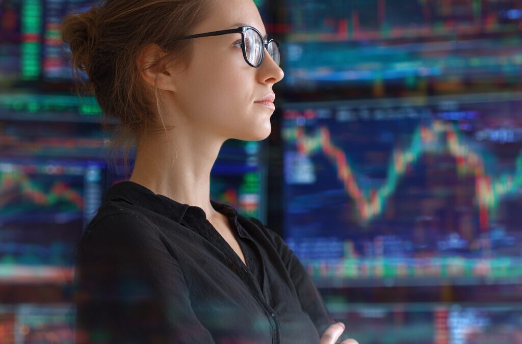 Business Woman Trading